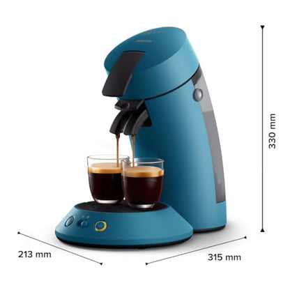 Brewia Senseo Original Plus Machine à café à dosettes Bleu Paon CSA210/00
