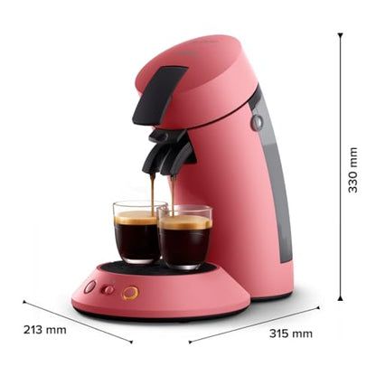 Brewia Senseo Original Plus Machine à café à dosettes Rouge tendre CSA210/35