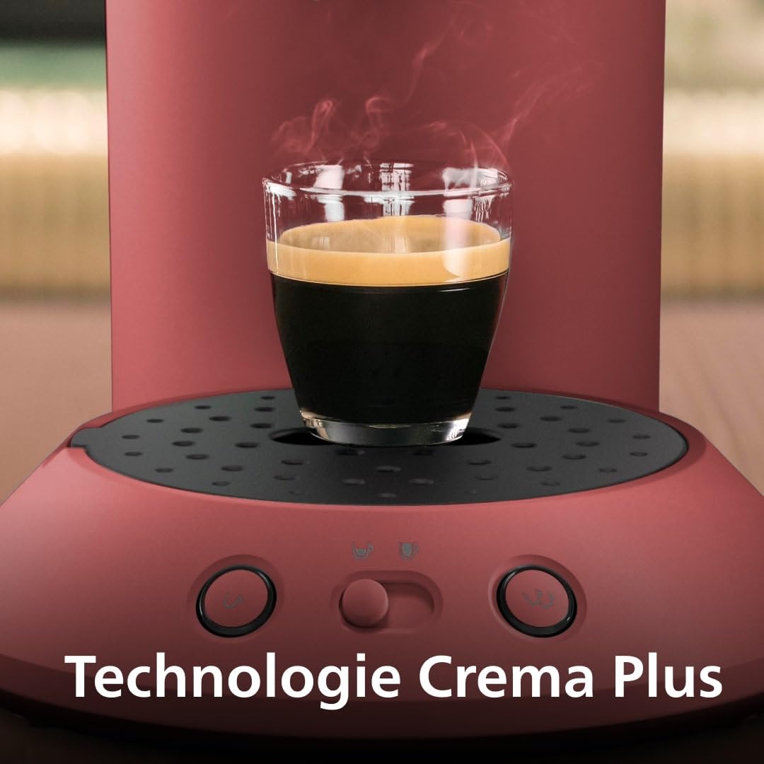 Brewia Senseo Original Plus Machine à café à dosettes Rouge tendre CSA210/35