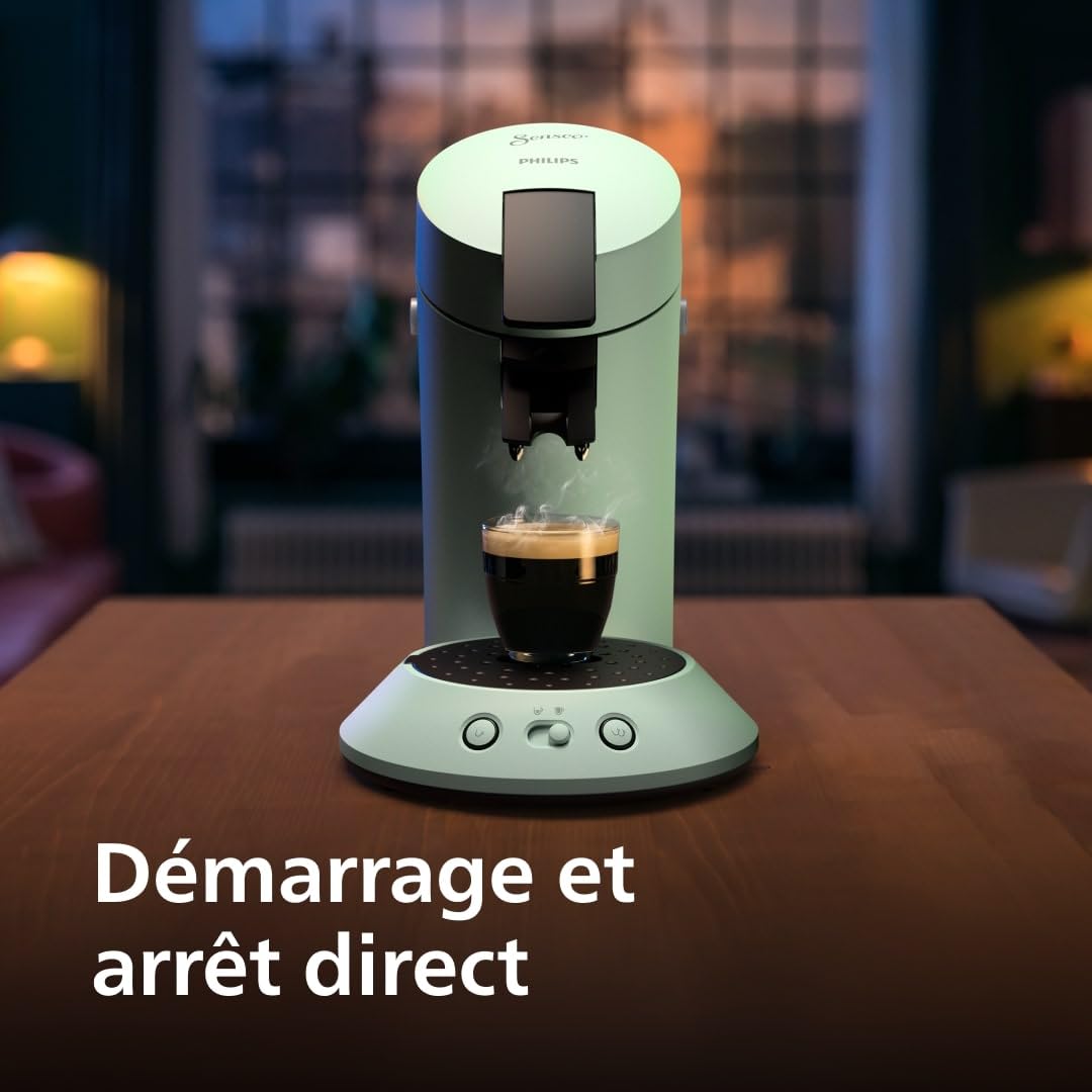 Brewia Senseo Original Plus Machine à café à dosettes Vert Désert CSA210/80