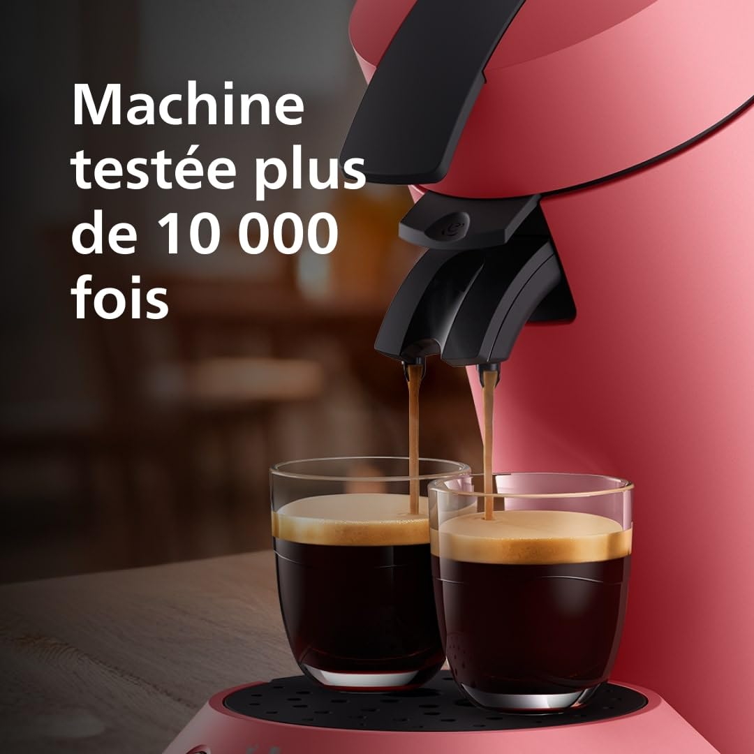 Brewia Senseo Original Plus Machine à café à dosettes Rouge tendre CSA210/35