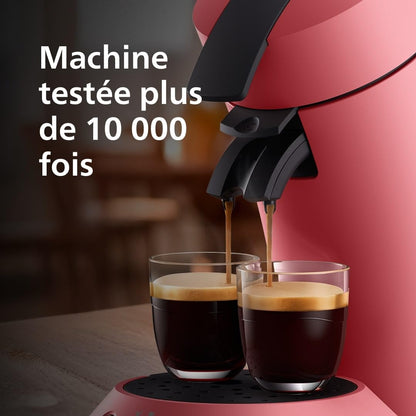 Brewia Senseo Original Plus Machine à café à dosettes Rouge tendre CSA210/35