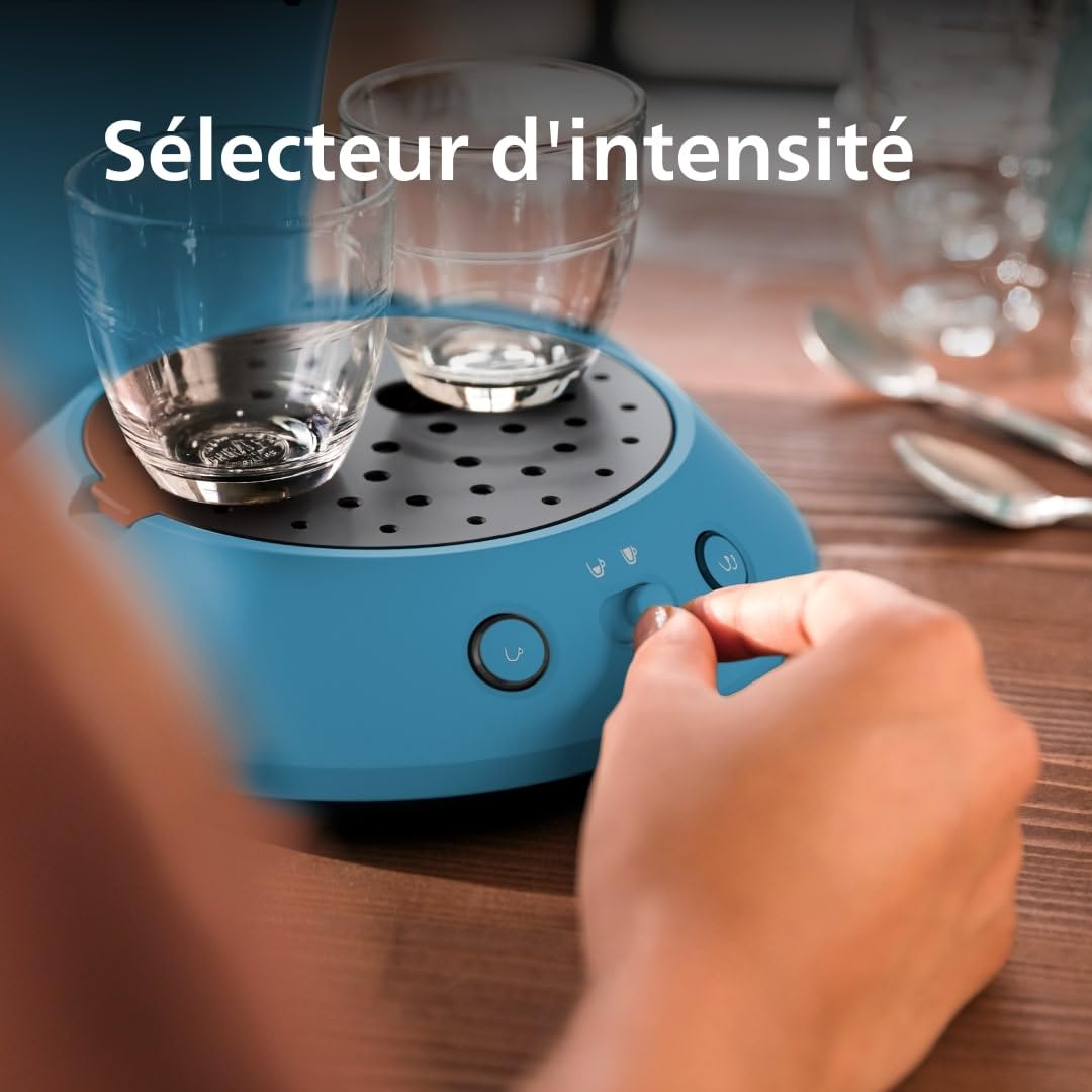 Brewia Senseo Original Plus Machine à café à dosettes Bleu Paon CSA210/00