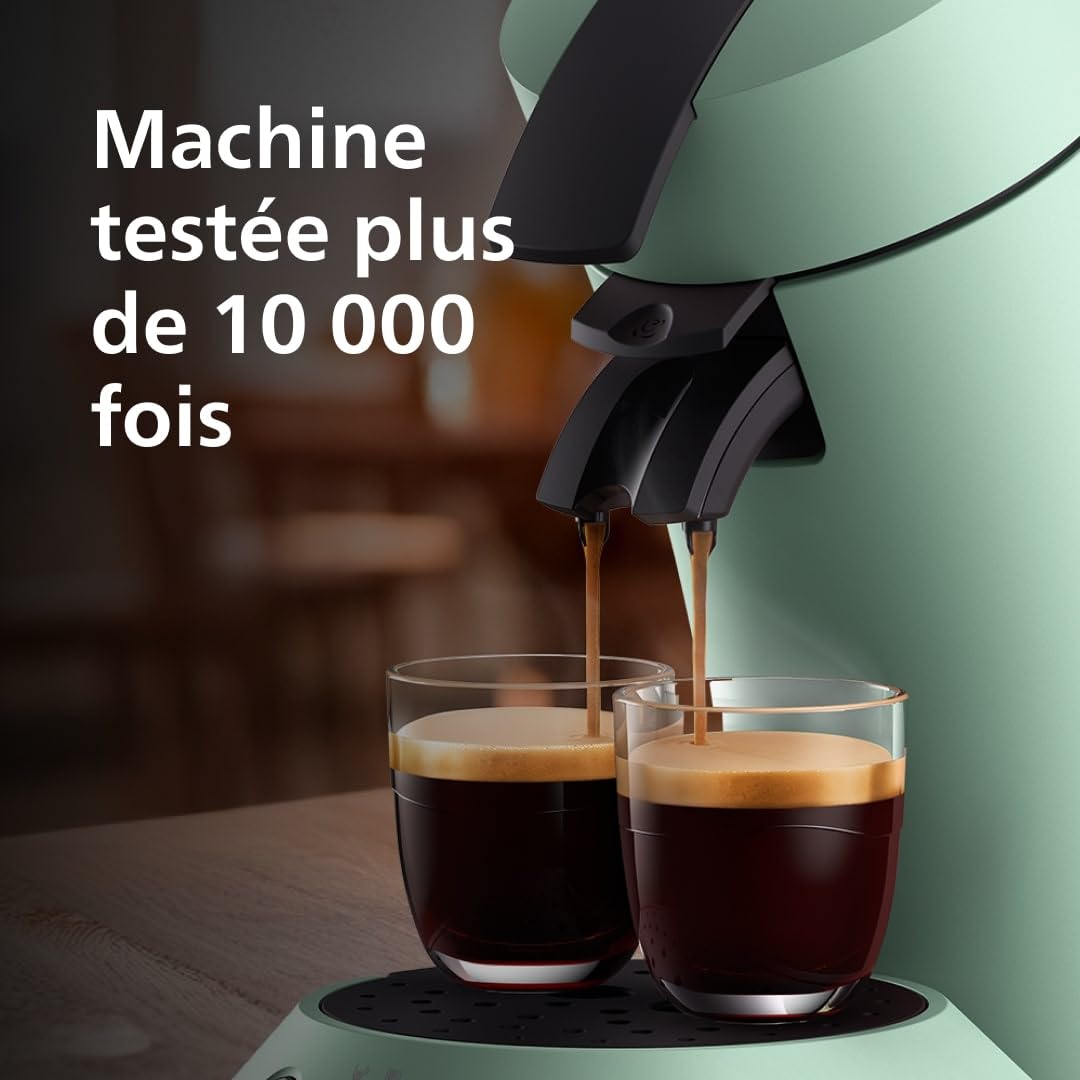 Brewia Senseo Original Plus Machine à café à dosettes Vert Désert CSA210/80