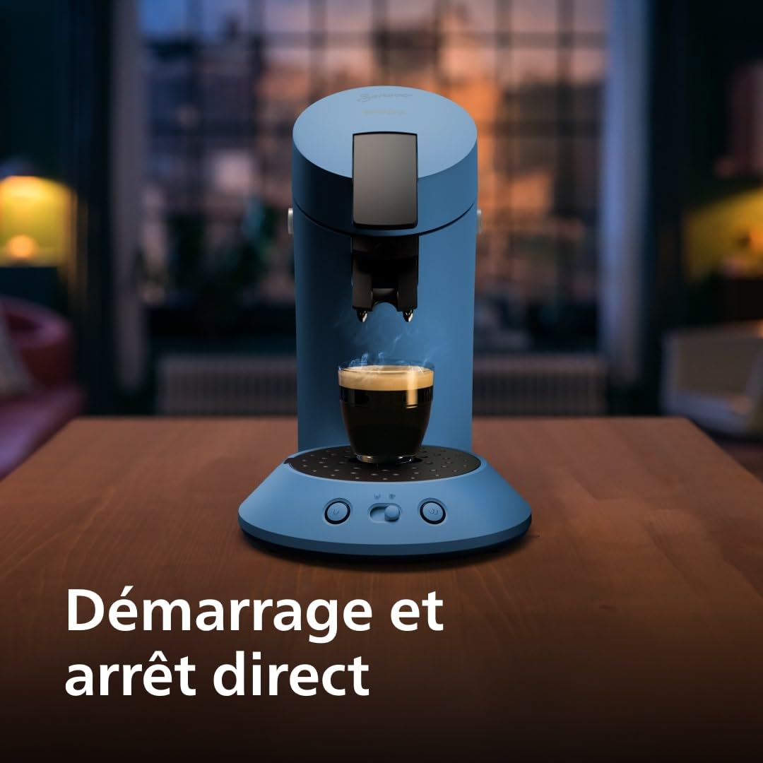 Brewia Senseo Original Plus Machine à café à dosettes Bleu Paon CSA210/00