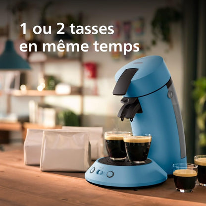 Brewia Senseo Original Plus Machine à café à dosettes Bleu Paon CSA210/00